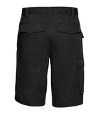 Russell Athletic Workwear Poly/Cotton Shorts - Black