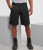 Russell Athletic Workwear Poly/Cotton Shorts - Black