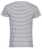SOL'S Miles Striped T-Shirt - White/Navy