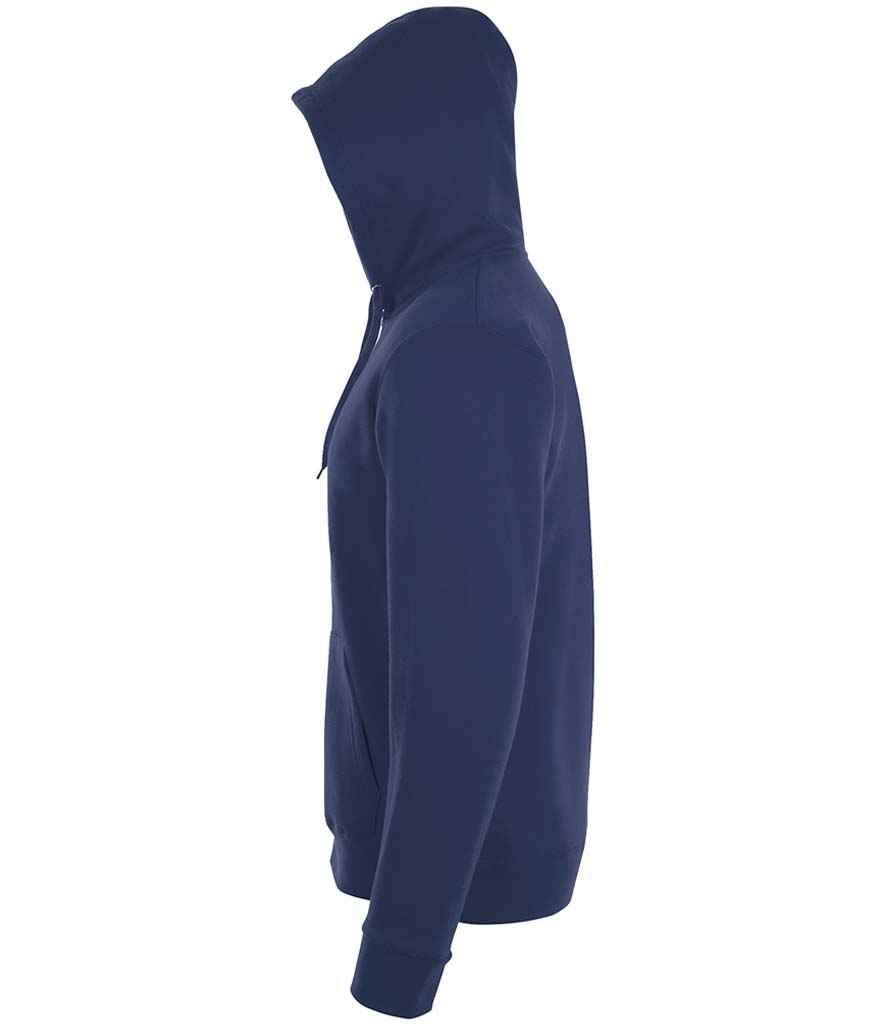 SOL'S Stone Zip Hooded Sweatshirt - French Navy