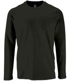 SOL'S Imperial Long Sleeve T-Shirt - Deep Black