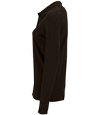 SOL'S Ladies Perfect Long Sleeve Piqué Polo Shirt - Black
