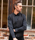 NEOBLU Blaise Long Sleeve Shirt - Deep Black