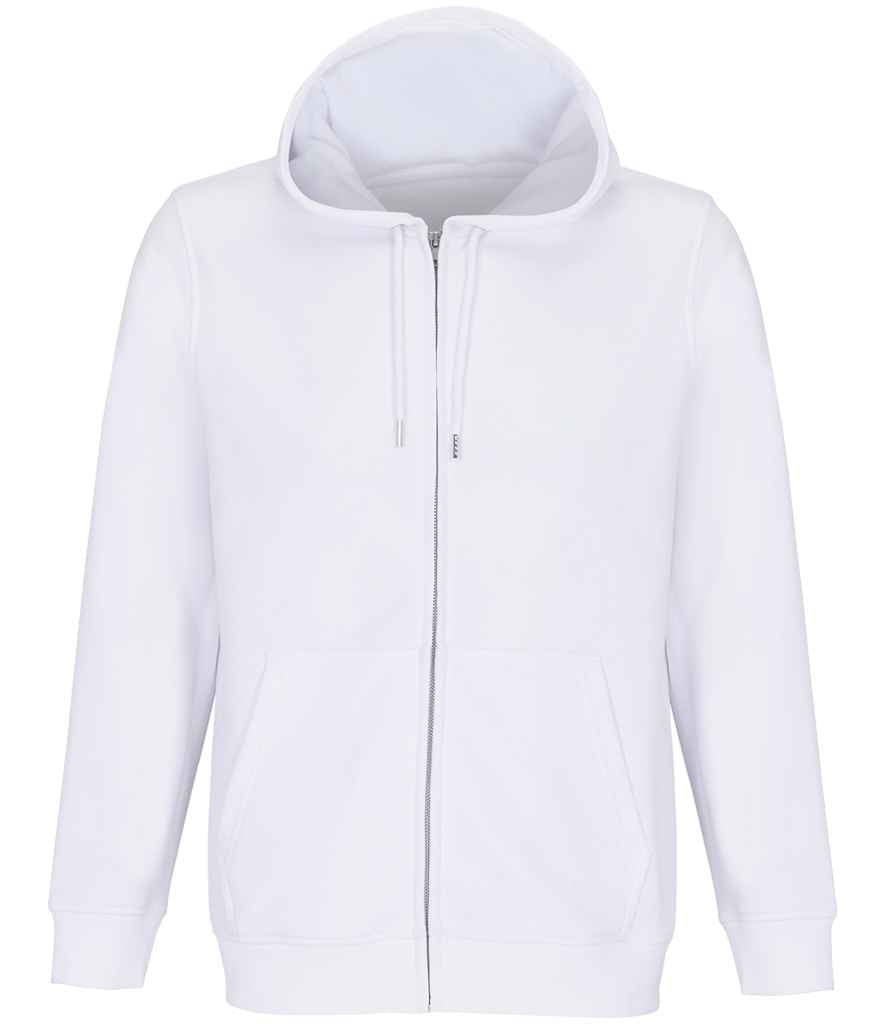 SOL'S Unisex Calipso Full Zip Hoodie - White