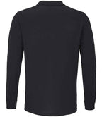 SOL'S Unisex Planet Organic Long Sleeve Piqué Polo Shirt - Black