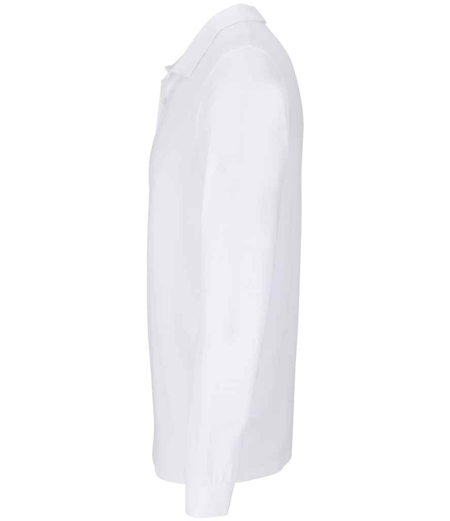 SOL'S Unisex Planet Organic Long Sleeve Piqué Polo Shirt - White