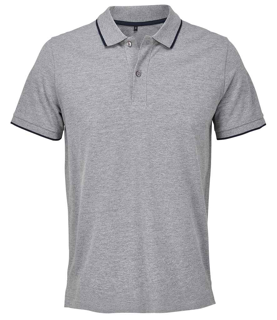 SOL'S Unisex Palermo Polo Shirt - Grey Marl/French Navy