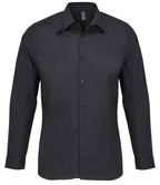 SOL'S Bailey Long Sleeve Poplin Shirt - Black