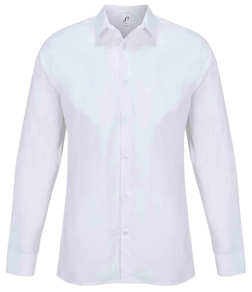 SOL'S Bailey Long Sleeve Poplin Shirt - White