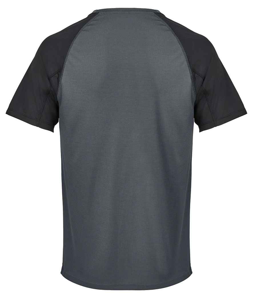 SOL'S Vortex Ripstop Performance T-Shirt - Black/Charcoal