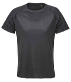 SOL'S Ladies Vortex Ripstop Performance T-Shirt - Black