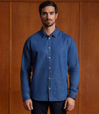 NEOBLU Bennett Denim Shirt - Stonewash Denim