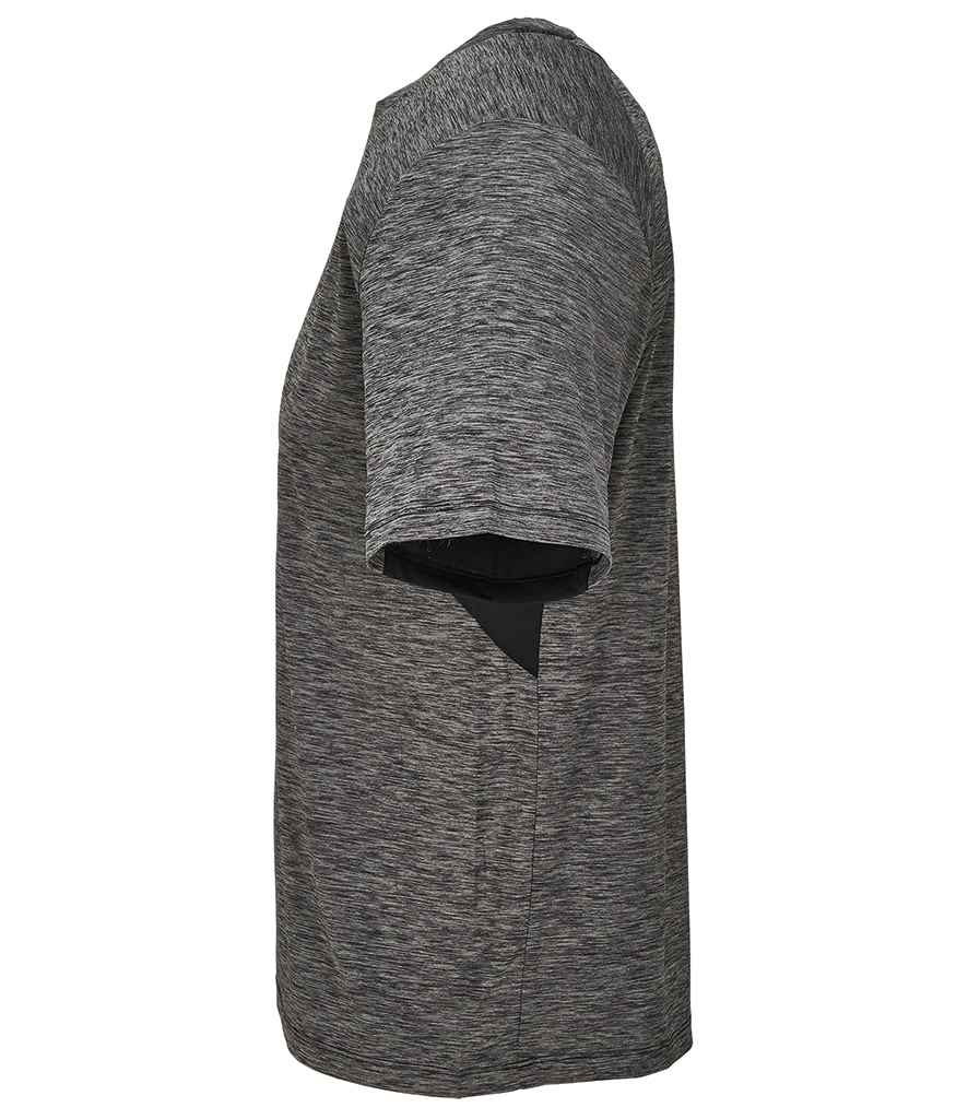 SOL'S Unisex Storm Performance T-Shirt - Black Marl/Black