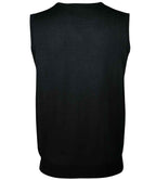 SOL'S Unisex Gentlemen Sleeveless Cotton Acrylic V Neck Sweater - Black