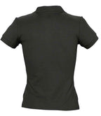 SOL'S Ladies People Cotton Piqué Polo Shirt - Black