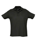 SOL'S Summer II Cotton Piqué Polo Shirt - Black