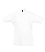 SOL'S Kids Summer II Cotton Piqué Polo Shirt - White