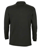 SOL'S Winter II Long Sleeve Cotton Piqué Polo Shirt - Black
