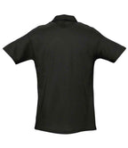 SOL'S Spring II Heavy Cotton Piqué Polo Shirt - Black