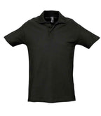 SOL'S Spring II Heavy Cotton Piqué Polo Shirt - Black