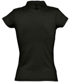 SOL'S Ladies Prescott Cotton Jersey Polo Shirt - Deep Black