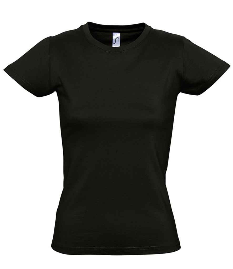SOL'S Ladies Imperial Heavy T-Shirt - Deep Black
