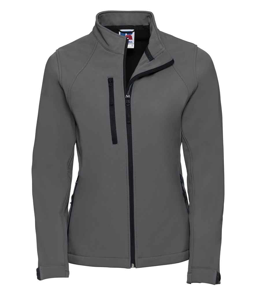 Russell Athletic Ladies Soft Shell Jacket - Titanium