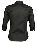SOL'S Ladies Effect 3/4 Sleeve Fitted Shirt - Black
