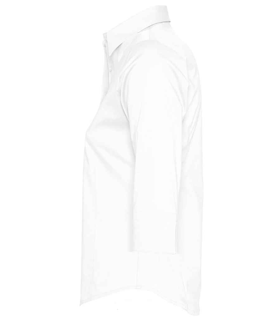 SOL'S Ladies Effect 3/4 Sleeve Fitted Shirt - White