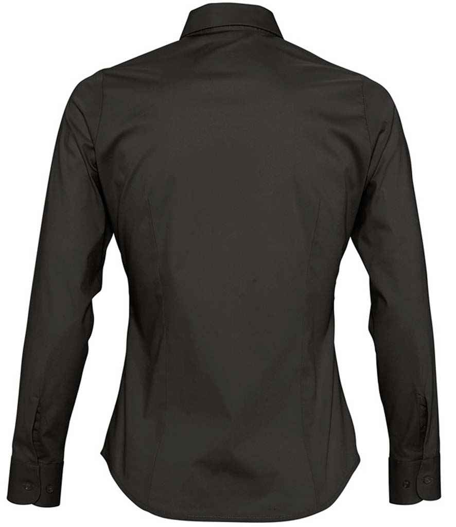 SOL'S Ladies Eden Long Sleeve Fitted Shirt - Black