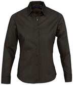 SOL'S Ladies Eden Long Sleeve Fitted Shirt - Black