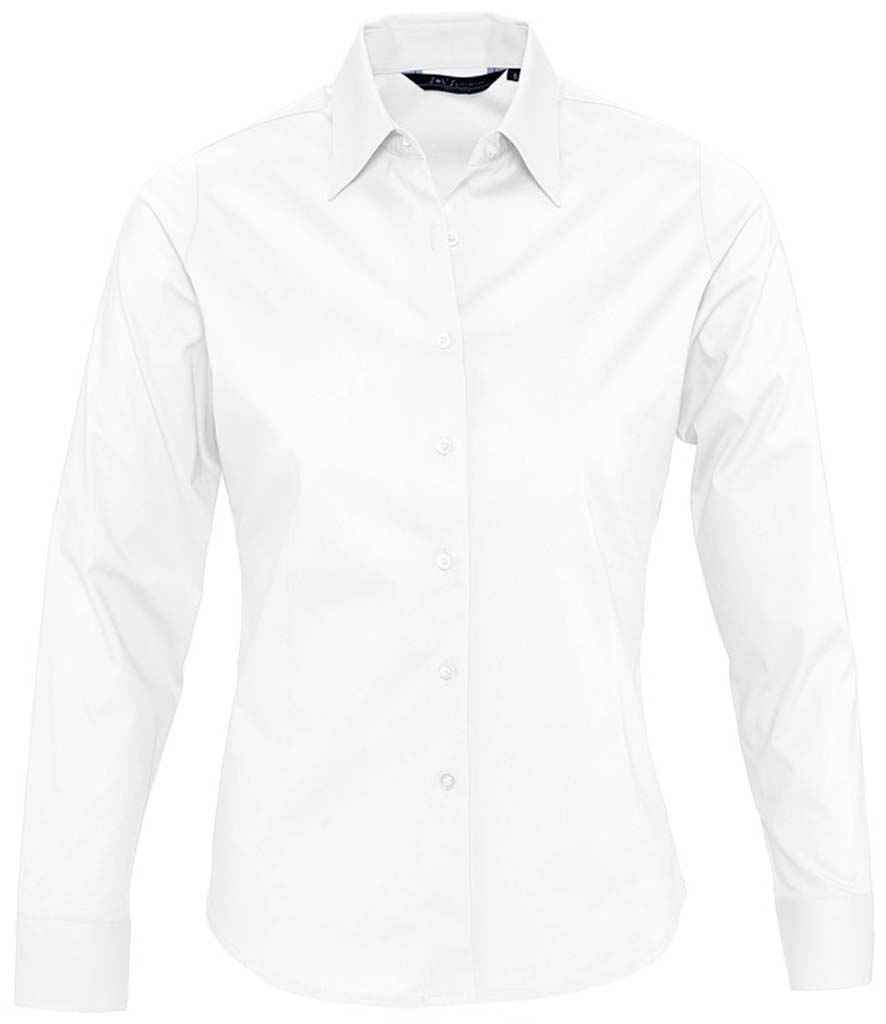 SOL'S Ladies Eden Long Sleeve Fitted Shirt - White