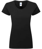 Russell Athletic Ladies Authentic Classic Ringspun T-Shirt - Black