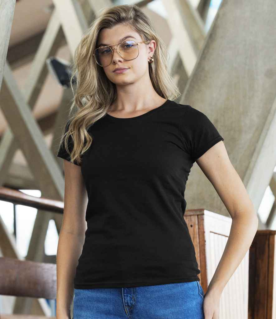 Russell Athletic Ladies Authentic Classic Ringspun T-Shirt - Black