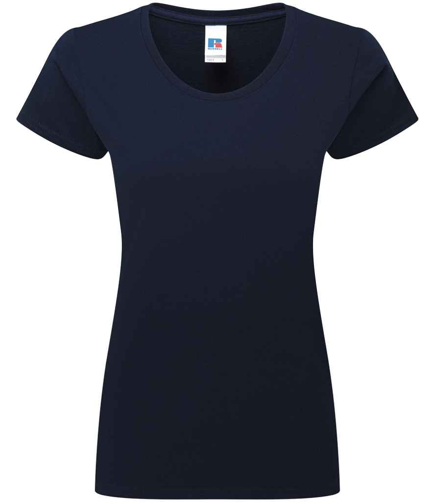 Russell Athletic Ladies Authentic Classic Ringspun T-Shirt - French Navy