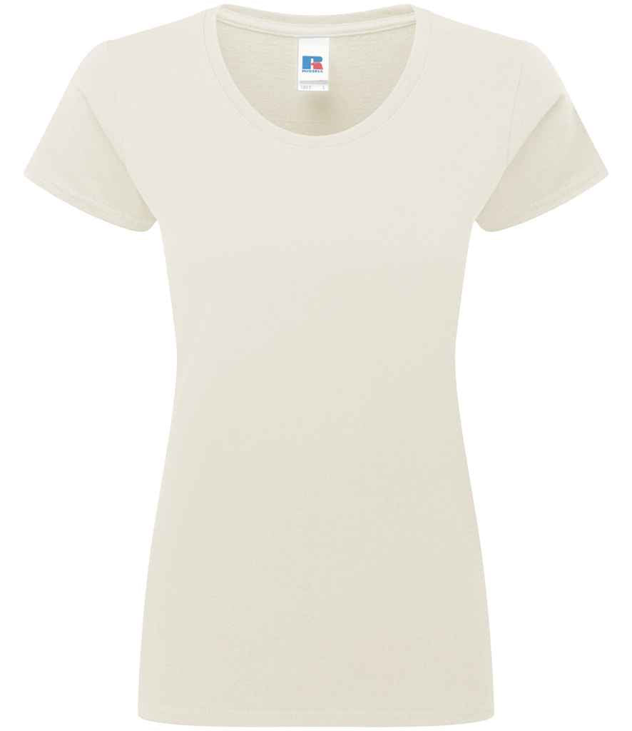 Russell Athletic Ladies Authentic Classic Ringspun T-Shirt - Natural