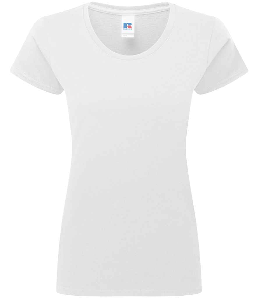 Russell Athletic Ladies Authentic Classic Ringspun T-Shirt - White