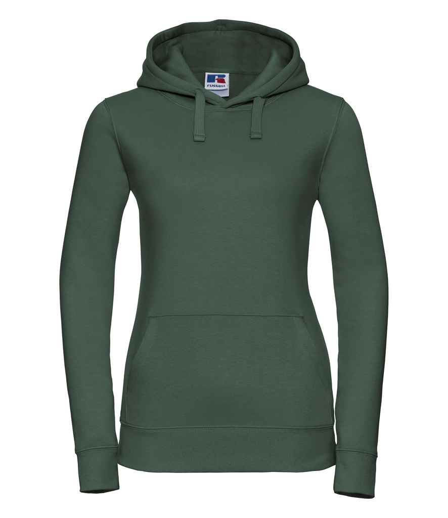 Russell Athletic Ladies Authentic Hooded Sweatshirt - Bottle Green