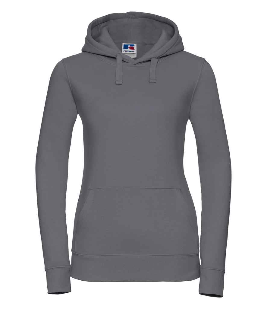 Russell Athletic Ladies Authentic Hooded Sweatshirt - Convoy Grey