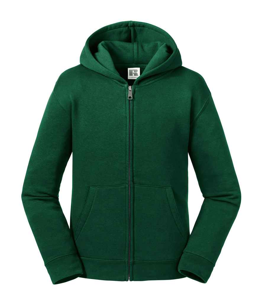 Russell Athletic Kids Authentic Zip Hooded Sweatshirt - Bottle Green