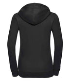 Russell Athletic Ladies Authentic Zip Hooded Sweatshirt - Black