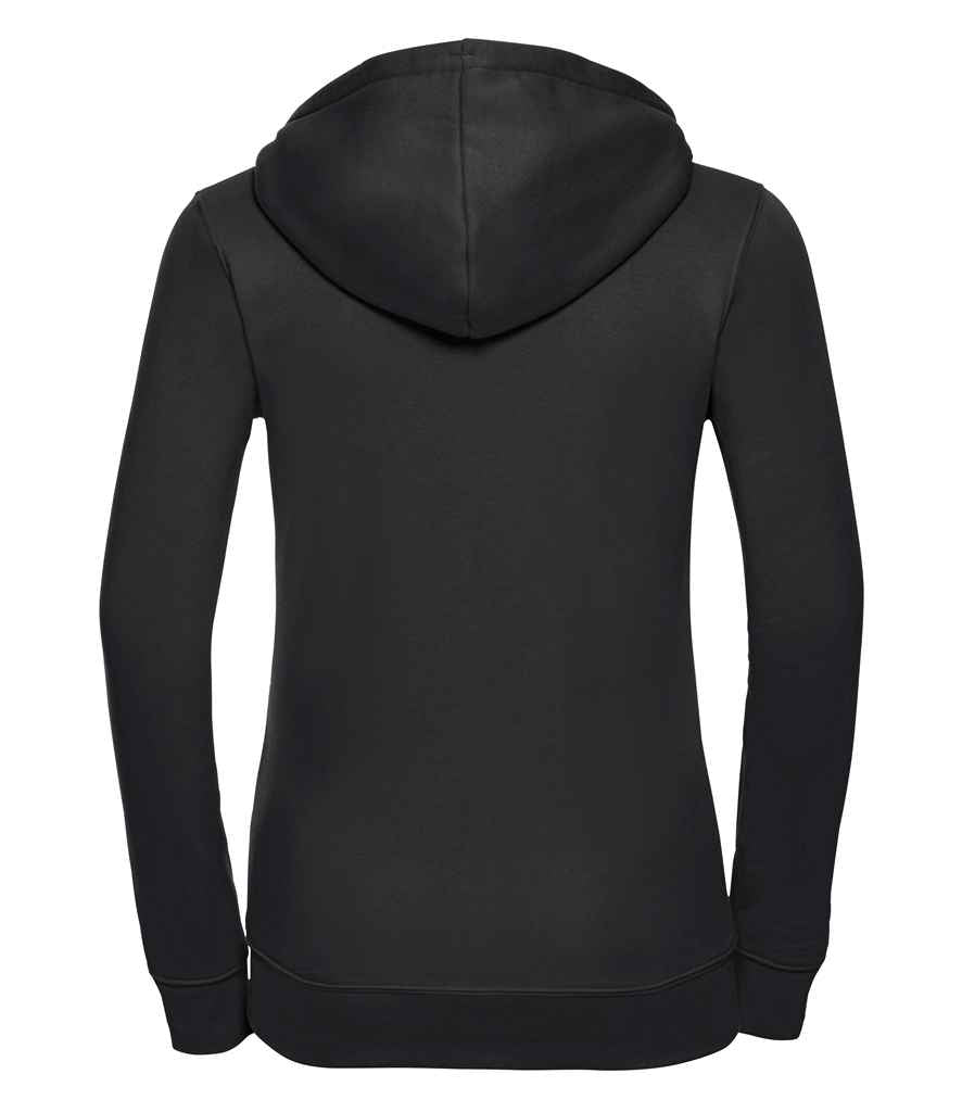 Russell Athletic Ladies Authentic Zip Hooded Sweatshirt - Black