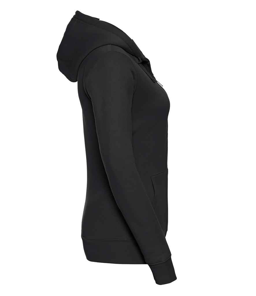 Russell Athletic Ladies Authentic Zip Hooded Sweatshirt - Black