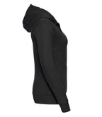 Russell Athletic Ladies Authentic Zip Hooded Sweatshirt - Black