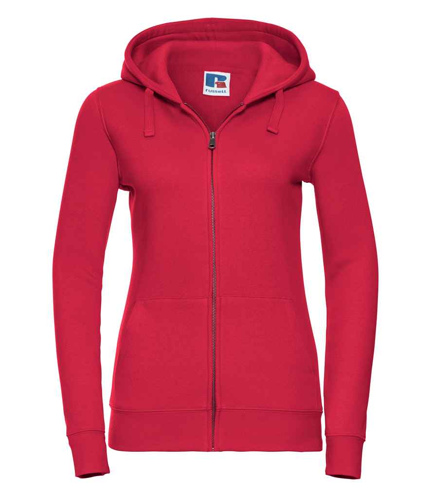 Russell Athletic Ladies Authentic Zip Hooded Sweatshirt - Classic Red