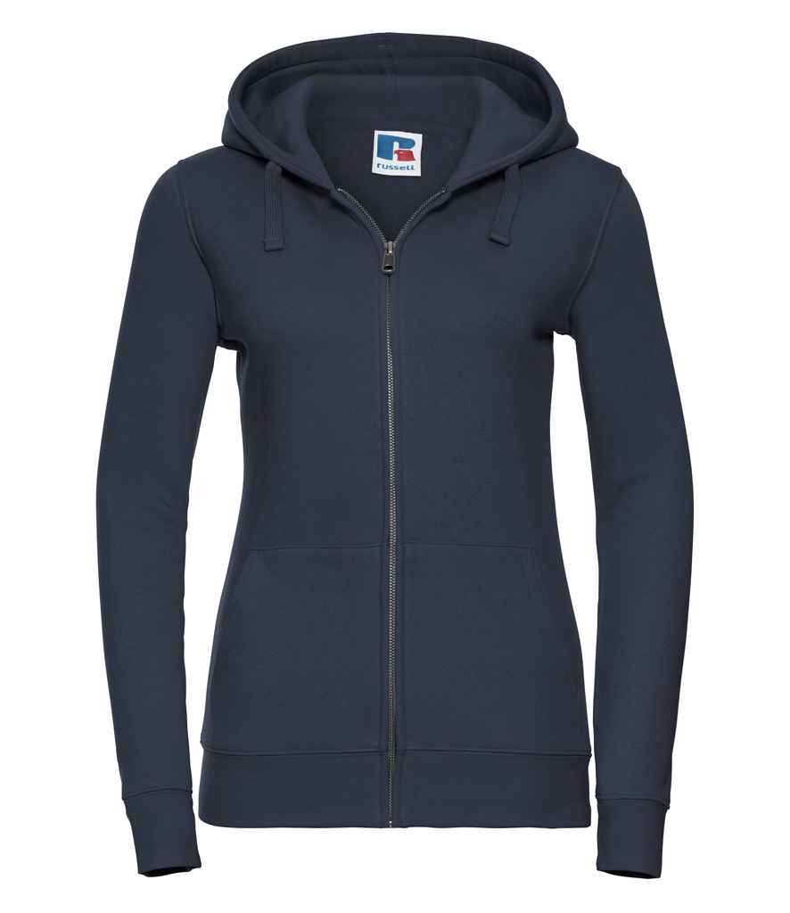 Russell Athletic Ladies Authentic Zip Hooded Sweatshirt - French Navy