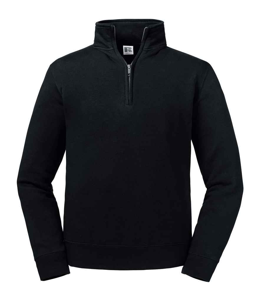 Russell Athletic Authentic Zip Neck Sweatshirt - Black