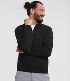Russell Athletic Authentic Zip Neck Sweatshirt - Black