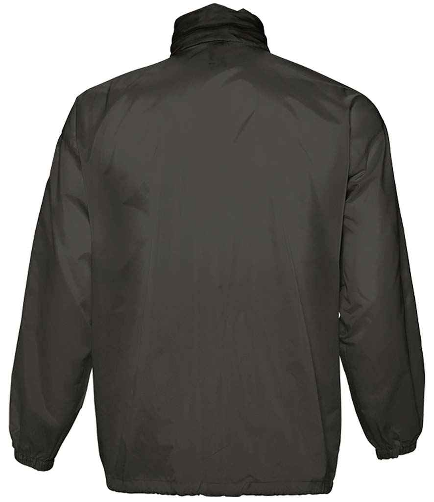 SOL'S Unisex Surf Windbreaker Jacket - Black