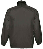 SOL'S Unisex Surf Windbreaker Jacket - Black